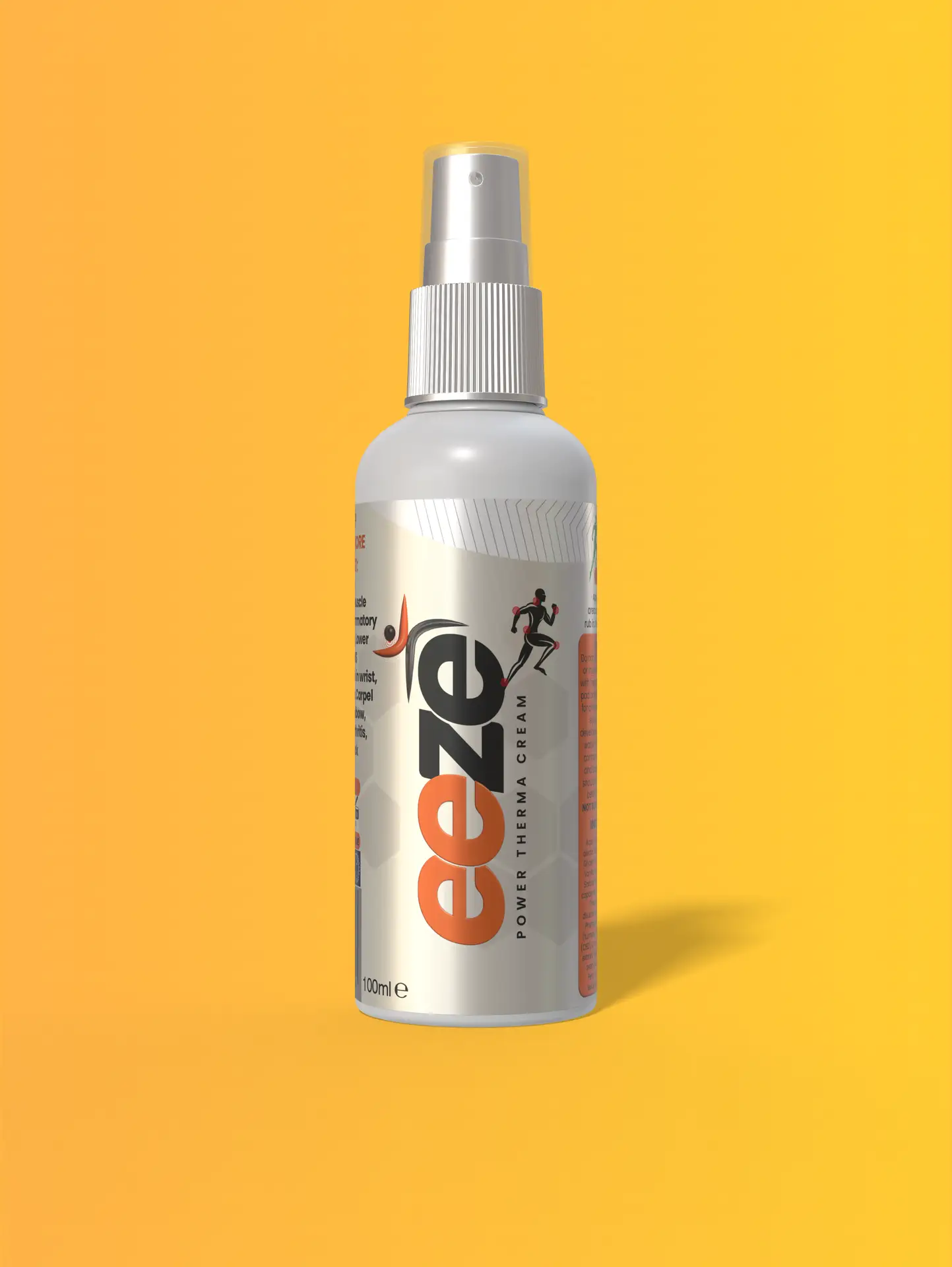 Eeze topical pain-relief cream 100 ml pump bottle for deep, natural joint & muscle relief